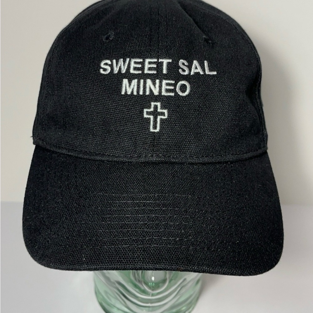 Black Embroidered Baseball Cap